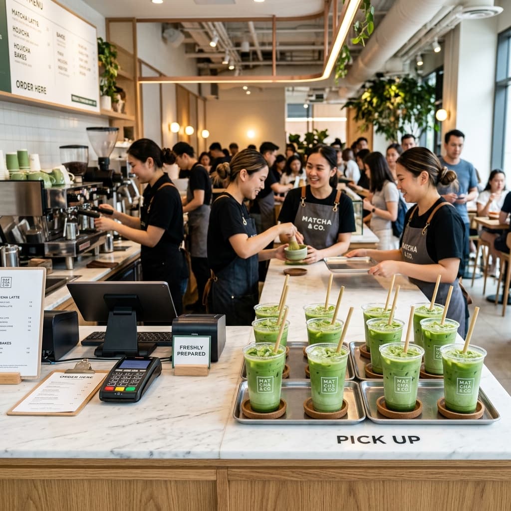 Zincir Restoranlar için matcha konsantresi kullanım senaryosu
